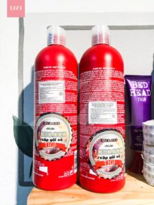 gội xả tigi đỏ 750ml