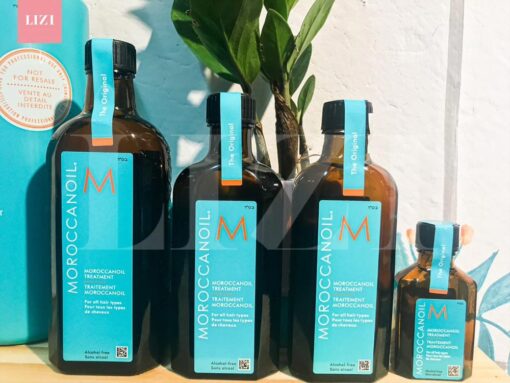 Ảnh thực tế dầu dưỡng tóc Moroccanoil 200ml, 125ml, 100ml, 25ml tại LIZI