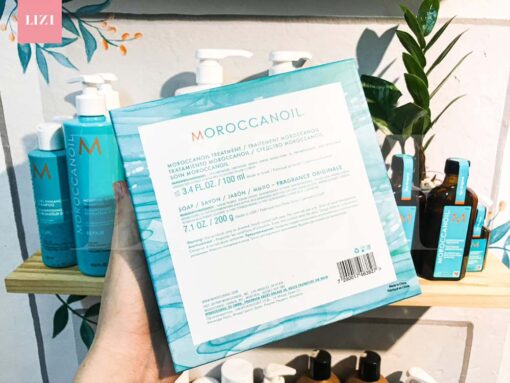 Bộ đôi tinh dầu Moroccanoil 100ml + xà bông tắm Moroccanoil 200g