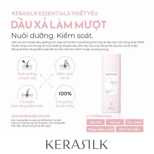 Dầu xả Goldwell Kerasilk Smoothing làm mượt tóc