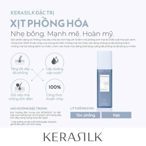 Xịt làm Phồng Goldwell Kerasilk Volumizing Spray chính hãng LiZi