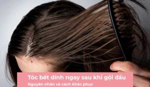 gội đầu mà tóc vẫn bết dính: nguyên nhân và cách khắc phục