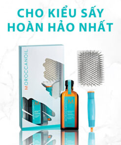 Combo dầu dưỡng tóc Moroccanoil 100ml + lược bàn gốm giữ nhiệt