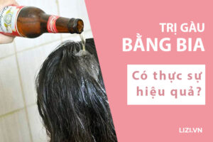 trị gàu bằng bia