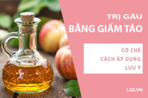 Trị gàu bằng giấm táo