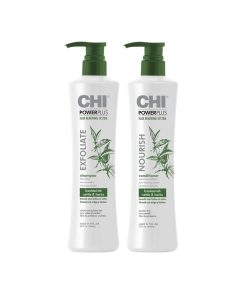 Dầu gội xả CHI Power Plus Exfoliate làm sạch sâu, kích thích mọc tóc