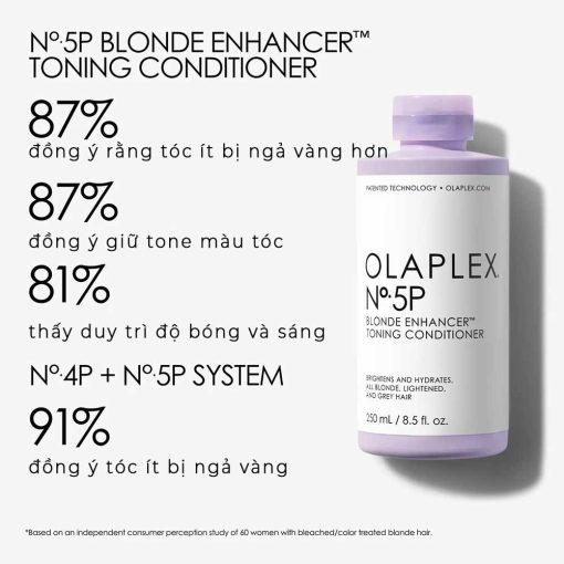 Dầu xả tím Olaplex số 5P là sản phẩm dành riêng cho cô nàng tóc tẩy