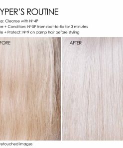 Dầu xả tím Olaplex No.5P - trước và sau khi sử dụng