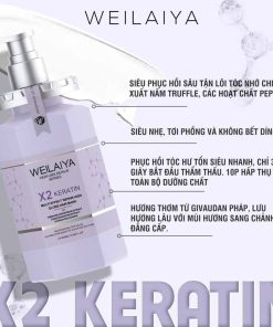 Công dụng hấp đa tầng phục hồi liên kết tóc Weilaiya X2 Keratin