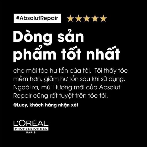 Đánh giá khách hàng về dầu gội L'Oréal Absolut Repair Gold