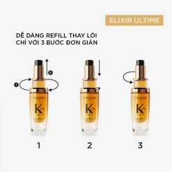 Dầu dưỡng tóc Kerastase Elixir Ultime: bao bì có thể thay lõi