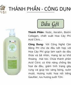 Dầu gội Biotin Collagen Voudioty xanh lá kiềm dầu 1000ml