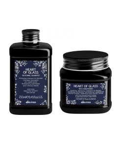 Dầu gội xả Davines Heart Of Glass Silkening làm sạch tóc màu vàng sáng