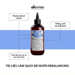 Tinh chất Davines Rebalancing Cleansing treatment trị liệu làm sạch bã nhờn