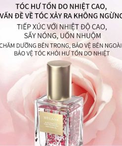 Giới thiệu Tinh dầu dưỡng tóc Weilaiya chiết xuất cánh hoa hồng phục hồi hư tổn giảm xơ rối không bết dính 40ml