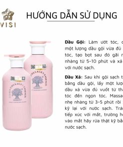 Hướng dẫn sử dụng gội xả Biotin Collagen Essence Pink