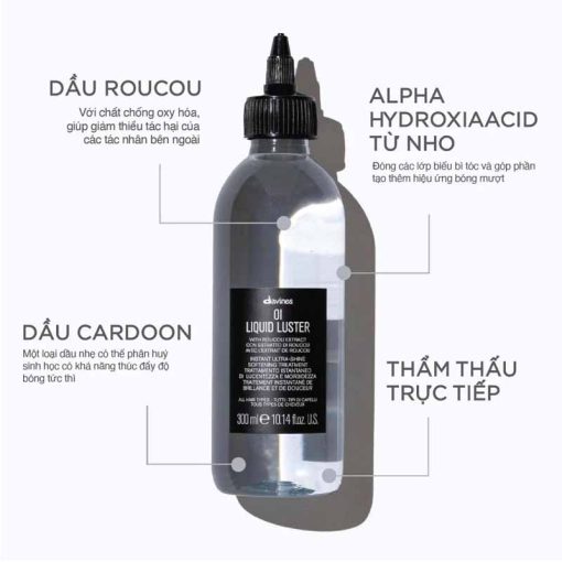 Thành phần Dung dịch tạo bóng tức thì Davines Oi Liquid Luster