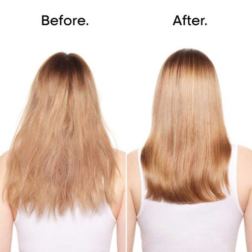 Kem ủ tóc L'Oréal vàng Absolut Repair Golden before afer